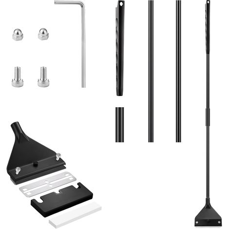 Raclette Aquarium Grattoir de 62 cm, Grattoir à Algues avec Lames Acier, Tige Amovible et Mini Clé  Algues Grattoir, Kit de Nettoyage Pour Aquariums Verre (62 cm, 1 Lames de Rechange) (1/5)