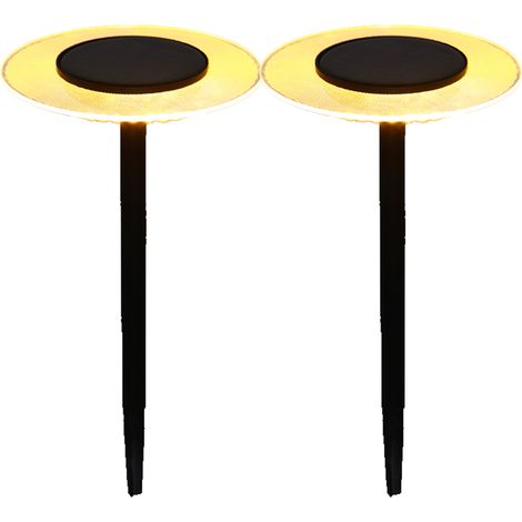 2 Balises solaires à piquer UFO H35cm (1/4)