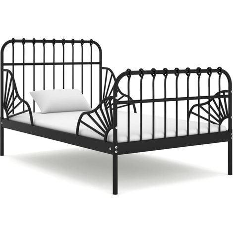 Lit extensible Noir Métal 80x130-200 (1/5)