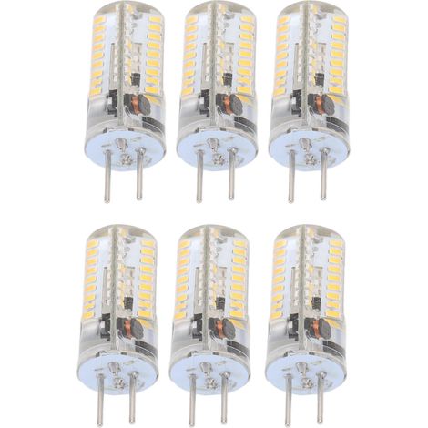 6er-Pack GY6.35 5W 72LED warmweiße LED-Lampen für Kronleuchter, Deckenleuchten, Wandleuchten und Tischlampen (CE/ROHS) (1/5)