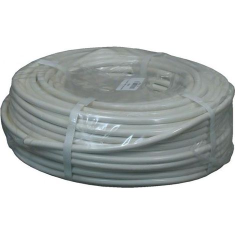 Câble souple VVF 4G1 mm² Blanc en couronne de 50 m - SERMES - VVF4G1B (1/2)