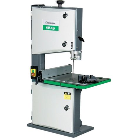 Holzstar – Scie à ruban 120mm de hauteur de coupe – 0,35 kW – Vitesse de coupe 696 m/min – Largeur de coupe 245mm – Table 290x290mm