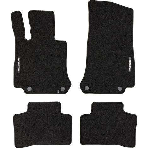 Tapis de Sol de Voiture pour Mercedes-Benz GLC X254 2022-2025 Velours Noir 4Pcs