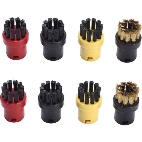 Filiyano-8 accessoires de nettoyage à la vapeur : petite brosse ronde, petite brosse en cuivre (1/5)