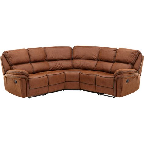 Canapé d'Angle de Relaxation "Saranda" 169cm Marron (1/5)