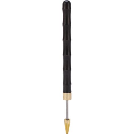 Stylet à teinture cuir en acier inoxydable, rouleau de bord avec manche en bois de santal, outil de teinture pour maroquinerie artisanale DIY. (1/5)