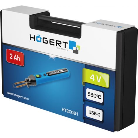 Fer à souder Hogert HT2C081 4 V 1x2 0 Ah accu.