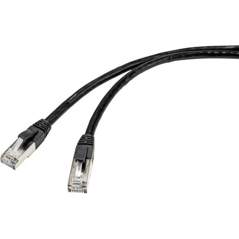 [NEUWERTIG] B-Ware Renkforce Rf 4538206 Rj45 Netzwerkkabel Patchkabel Cat 6a S/Ftp 75m Schwarz
