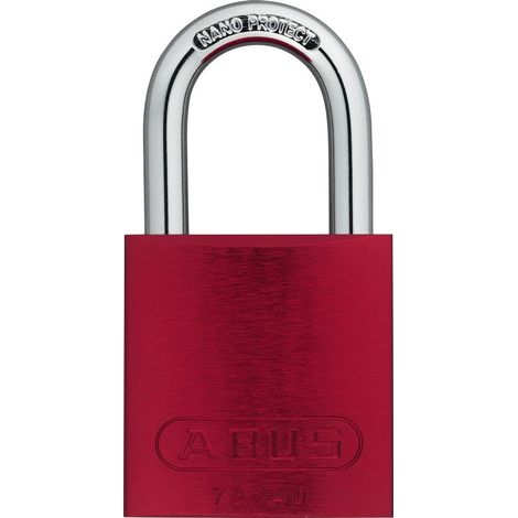 ABUS Vorhangschloss Aluminium 72/40 rot vs. Lock-Tag (1/5)