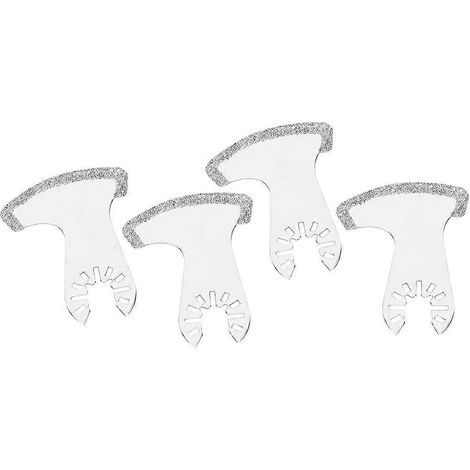 Jeu de 4 lames de scie en forme de faucille pour outils de coupe de marbre, compatibles avec Bosch