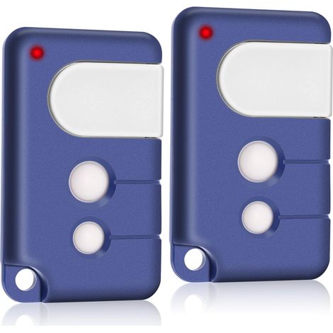 Télécommande Porte de Garage Chamberlain MotorLift 84335EML, 84333E, 84333EML, 433,92 MHz, 2 Canaux, Lot de 2, Bleu, Compatible ML500, ML700 (1/5)