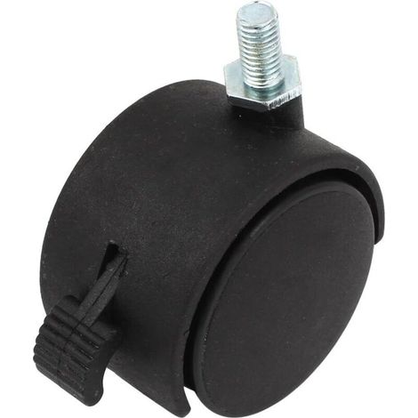 Accessoires pour meubles Schearz : roulettes de 2 pouces ou à rotation à 360° avec vis de 8 mm pour sols durs, roulettes pour chaises de bureau et chaises. (1/2)