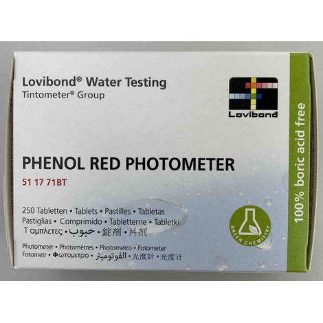Pastiglie phenol red per FOTOMETRO ELETTRONICO conf.250pz.