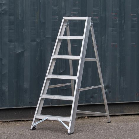 6 Step Industrial Swingback-Builders Step Ladder