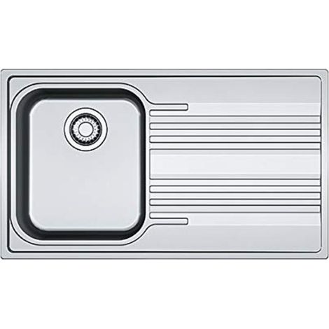 Franke Smart SRX 611-86. Tipo di lavello: Lavello montato su piano, Forma del lavandino: Rettangolare, Colore del prodotto: Acciaio inox. Larghezza: 860 mm, Profondità: 500 mm, Largh... - 101.0356.760 (1/2)