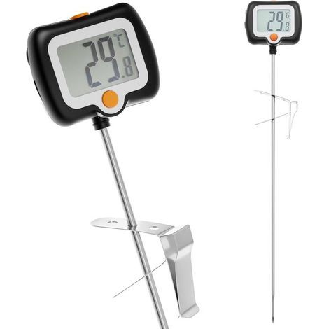 Digitales Küchenthermometer – 25 cm Sonde – Schwarz – Kernthermometer – -50 °C bis +300 °C (1/5)