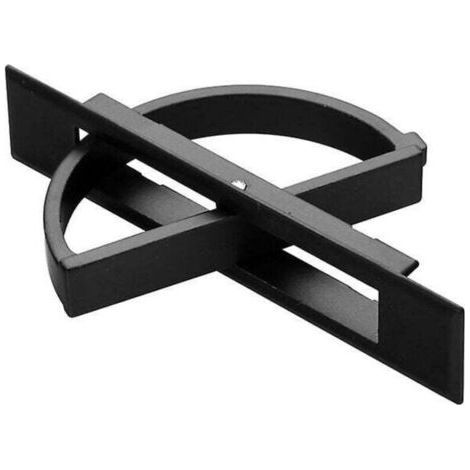 Tatami-Türgriff (Schwarz) Praktische verdeckte Griffe aus Zinklegierung, eingelassener Bodenknopf (1/4)