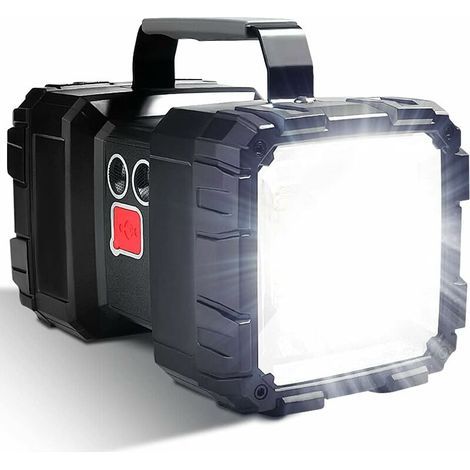 Lampe de poche LED rechargeable 10000mAh 1200lm haute puissance étanche camping lumière 7 modes super lumineux(Petit) (1/5)