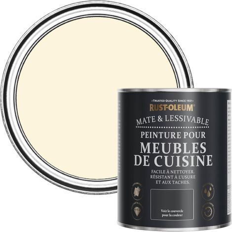 Peinture Blanche pour Meubles de Cuisine, Finition Mate - Crème Fouettée 750ml (1/5)