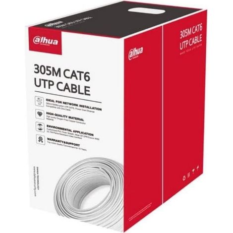 CABLE CAT6 UTP 305M BLANCO/PFM923I-6FN-CD-BLANCO DAHUA