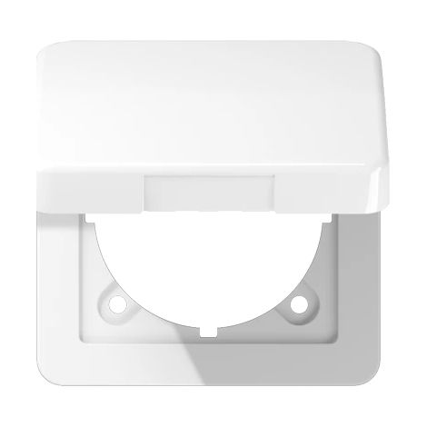 Jung Tapa abatible (con resorte de retorno), termoplástico, serie CD, blanco alpino, montaje vertical y horizontal CD 590 BFKL WW