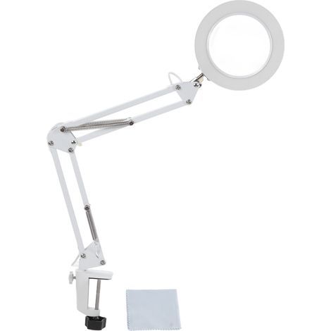 5X Loupe Pince Pliante LumièRe Loupe avec LumièRe Pince RéGlable Lampe 3 TempéRature De Couleur 11 Luminosité pour La Maison. (1/5)