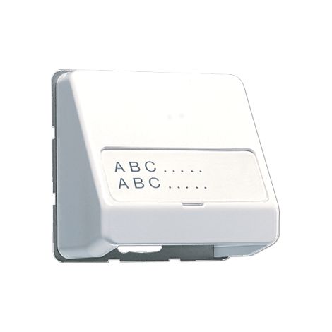 Jung Caja de conexión de datos simple, con campo de rotulación, termoplástico, serie CD, blanco alpino CD 554 WW