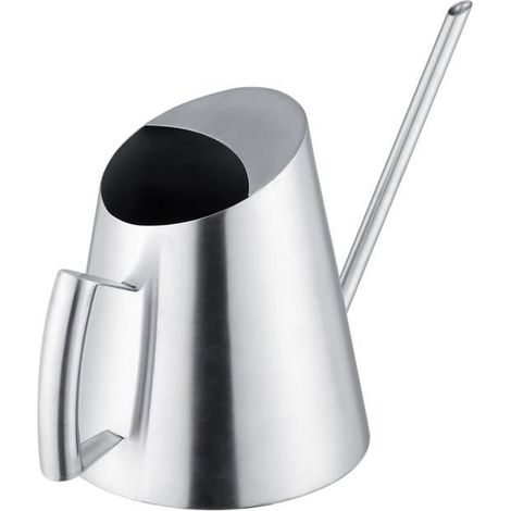 Arrosoir, arrosoir intérieur 1500Ml, jardin de ruban en acier inoxydable durable pratique, plantation extérieure intérieure pour (1/4)
