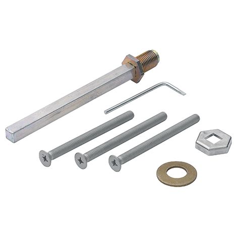HOPPE® Befestigungsset für Schutz-Wechselgarnituren ES1/ES2 (Knopf/Griff), VK 8 mm, Stiftlänge , Türdrücker, Haustür (1/2)