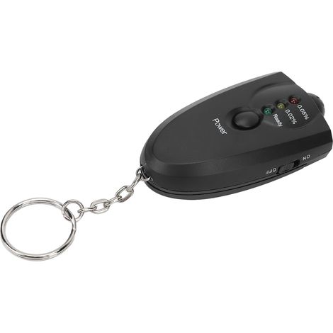 Alcootest Électronique Portable avec Écran LCD Rétroéclairé - Testeur d'Alcoolémie Compact à Piles pour Véhicule et Maison (1/5)