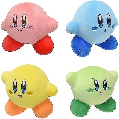 Peluche Kirby, star de l'anime, style kawaii, douce et mignonne (plusieurs disponibles), jaune