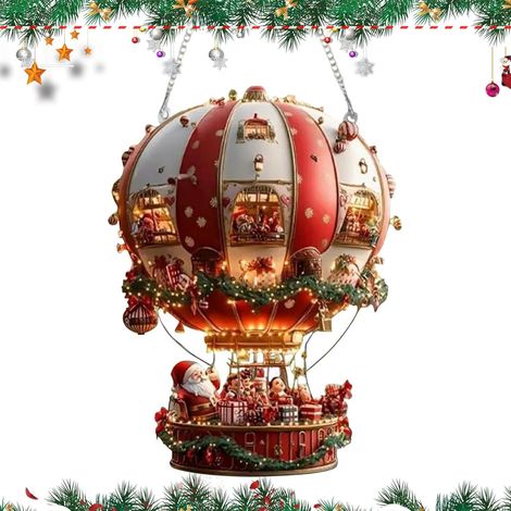 Acryl Fensterdekoration Weihnachtsmann aus Acryl flach zum