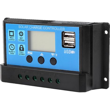 Contrôleur de charge solaire MPPT PWM 60A 50A 40A 30A 20A 10A 24V 12V chargeur automatique pour panneaux solaires(60A) (1/5)
