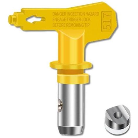 Buse Airless Buse Pistolet Airless Haute Pression et Résistance Thermique Lot de 6 Joints Buses Airless Compatible avec Pistolets à Peinture Graco Titan Wagner etc (Tapez 515,517,519,521,523,525) TRIM (1/4)