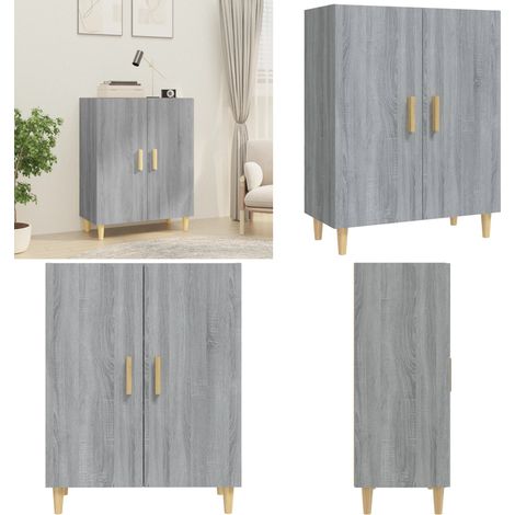 Sideboard Grau Sonoma 70x34x90 cm Holzwerkstoff - Schreibtisch - Wohnzimmermöbel - Sideboard - Regal - Grau - Home & Living (1/5)