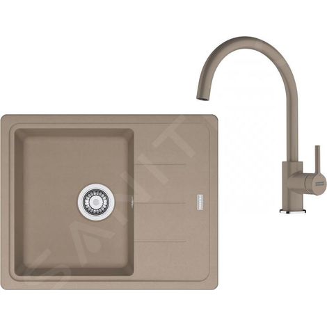 Franke Colonnes - Ensemble G278KA, évier en fragranit BFG 611-62 et robinetterie FP 6018.424, cachemire 114.0700.800 (1/4)
