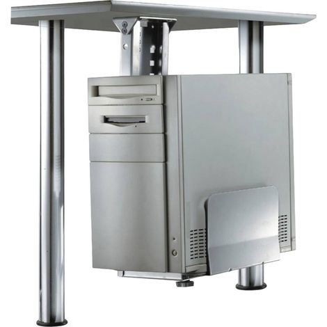 Neomounts Support pour PC sous la table CPU-D200SILVER CPU-D200SILVER argent Poids max. admissible=30 kg (1/4)