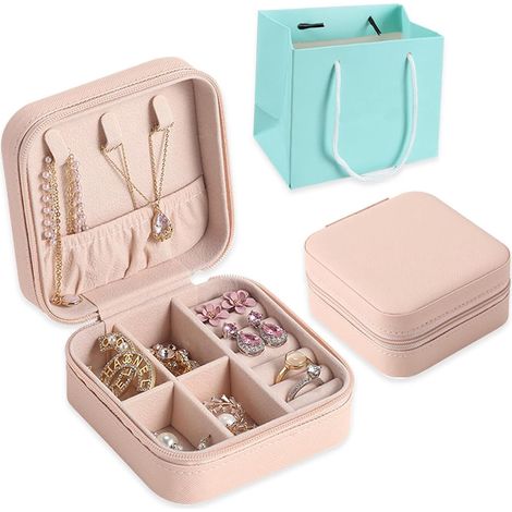 Boîte à bijoux - Pratique et élégante - 1 pièce - Cuir PU (1/5)