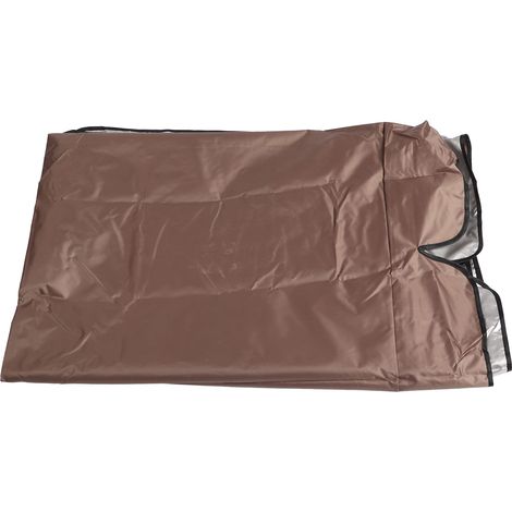 Toile de rechange pour balancelle, en tissu Oxford argenté imperméable, marron, pour jardin ou balcon. (1/5)