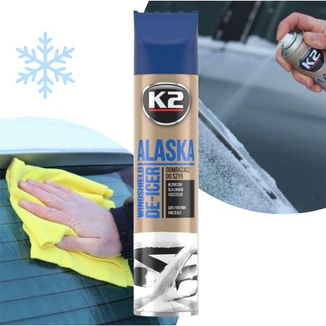 Spray Desempañador Profesional para Ventanas de Coche K2 ALASKA 300 ML (1/5)