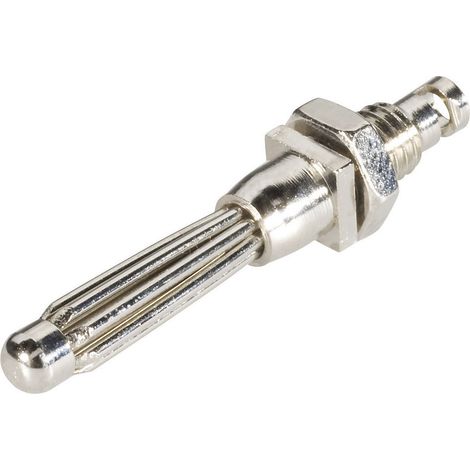 Schnepp EBBST Büschelstecker Stecker, Einbau vertikal Stift-Ø: 4 mm Silber 1 St.