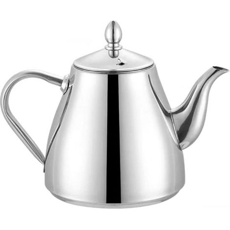 Teiera/caffettiera da 2 litri in acciaio inox con manico cavo.