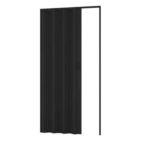Dianhydro – Porte de placard à soufflet noire 100 x 214 cm – Pour espaces confinés – Portes pliantes pour séparation de pièces