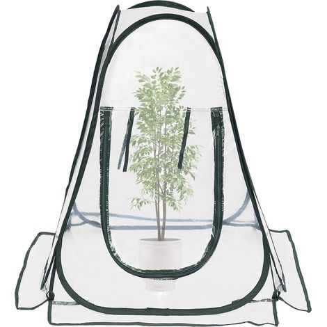 serres de Culture en PVC pour intérieur ou extérieur Mini Serre de Jardin, Petite Couverture Portable pour Plantes de Jardin 70 x 70 x 80 cm (1/5)