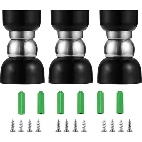 Stück magnetischer Türstopper, Türstopper aus Edelstahl, Türstopper für Wand- oder Bodenmontage mit Schrauben – 55 x 34 x 30 mm (1/5)
