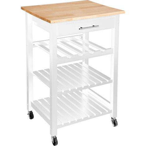 Mesa auxiliar 'Claude' blanca A. 88 cm - Atmosphera créateur d'intérieur