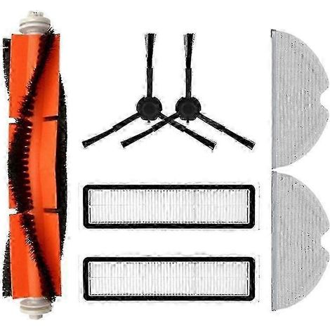 Compatible avec l'aspirateur robot Dreame Bot L10 Pro. Kit de 6 pièces de rechange : brosse principale, brosses latérales, chiffons de nettoyage, filtres HEPA RN. WHBYV (1/4)