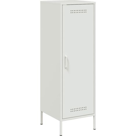 Maison Exclusive - Buffet haut blanc 36x39x113 cm acier (1/5)