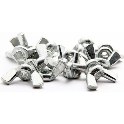 INDUSTRIAL Ecrou Papillon M8 Acier Galvanisé Assortiment Ecrou a Oreille 25 PCS Ecrou a Ailette, Lot Ecrou Oreille, Accessoire Bricolage, Outils Bricolage Outils Pour la Fixation (1/5)