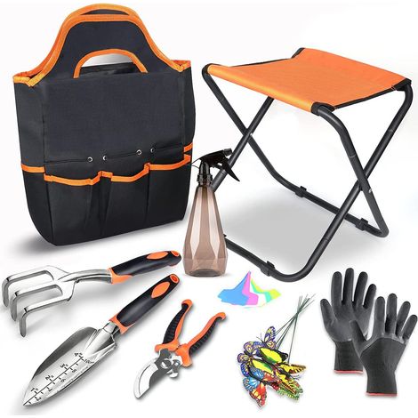 Ensemble d'outils de jardin en alliage d'aluminium - Kit jardinage 6 pièces pour plantes d'extérieur (1/3)